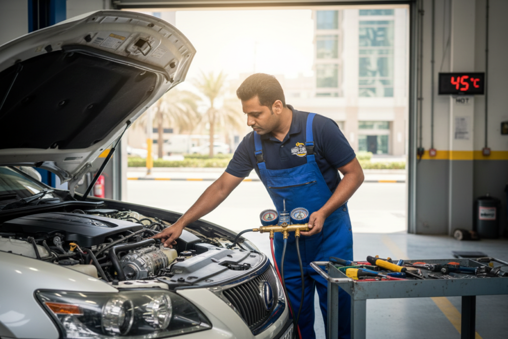 Why Your Car AC Isn’t Cooling in Dubai and How to Fix It