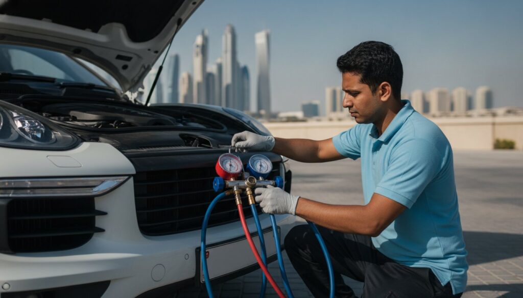 Car AC Mobile repair and Gas Refill in Dubai