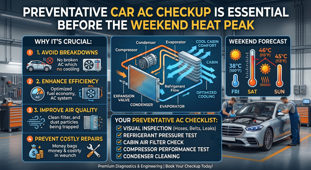 Why a Preventative Car AC Checkup Is Essential Before the Weekend Heat Peak